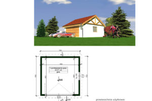 Projekt budynku gospodarczego G 017